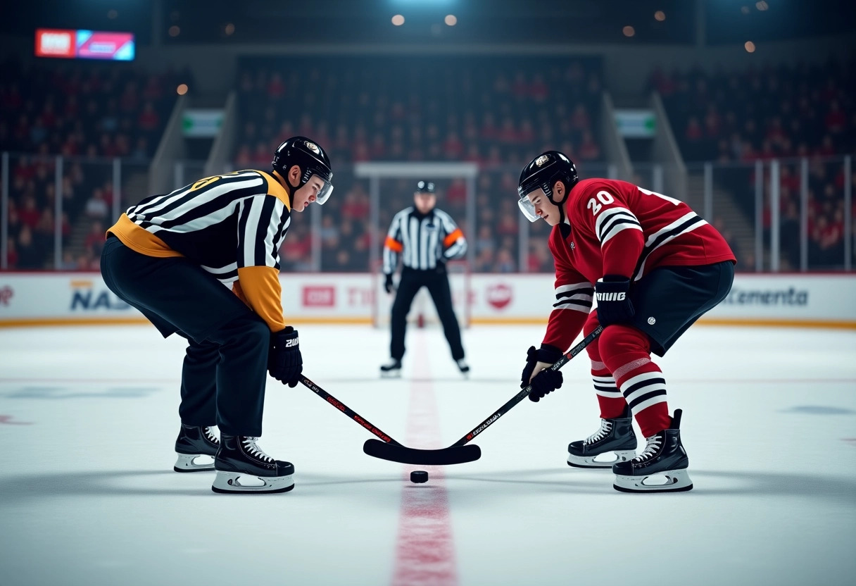 hockey sur glace  match